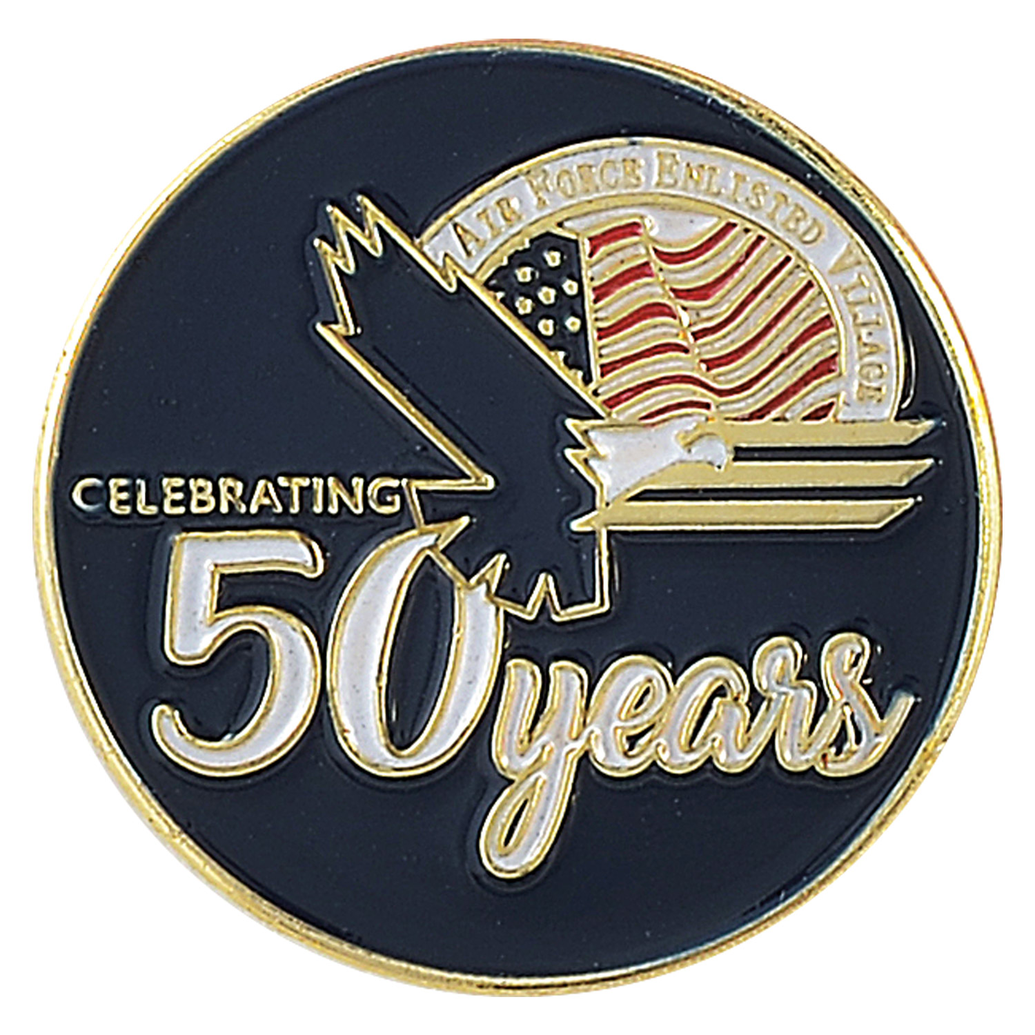 Custom Lapel Pins - 1 1/4" (1.25") Die Struck Soft Enamel 1
