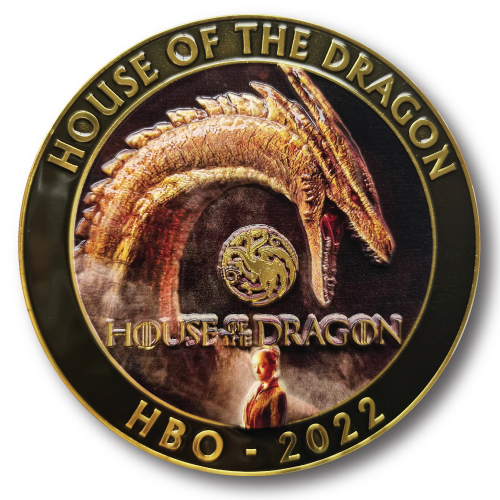 1 3/4" (1.75") UV Print Custom Challenge Coin Double Sided Struck Brass 1