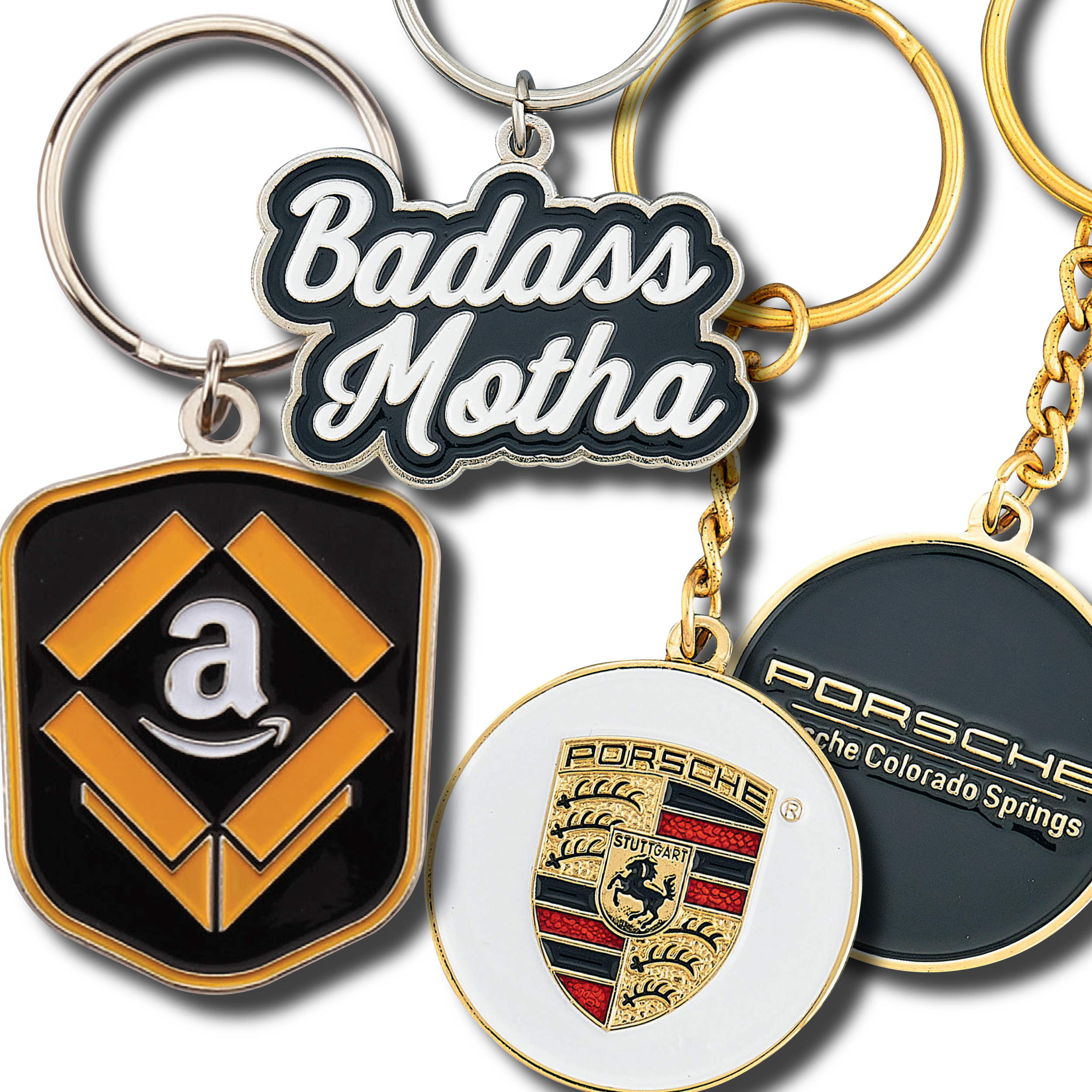 1 1/2" (1.5") Double Sided Metal Keychain 1