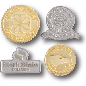 1/2" (0.5") Die Struck Sandblast Lapel Pin 1 1/2" (0.5") Die Struck Sandblast Lapel Pin 1