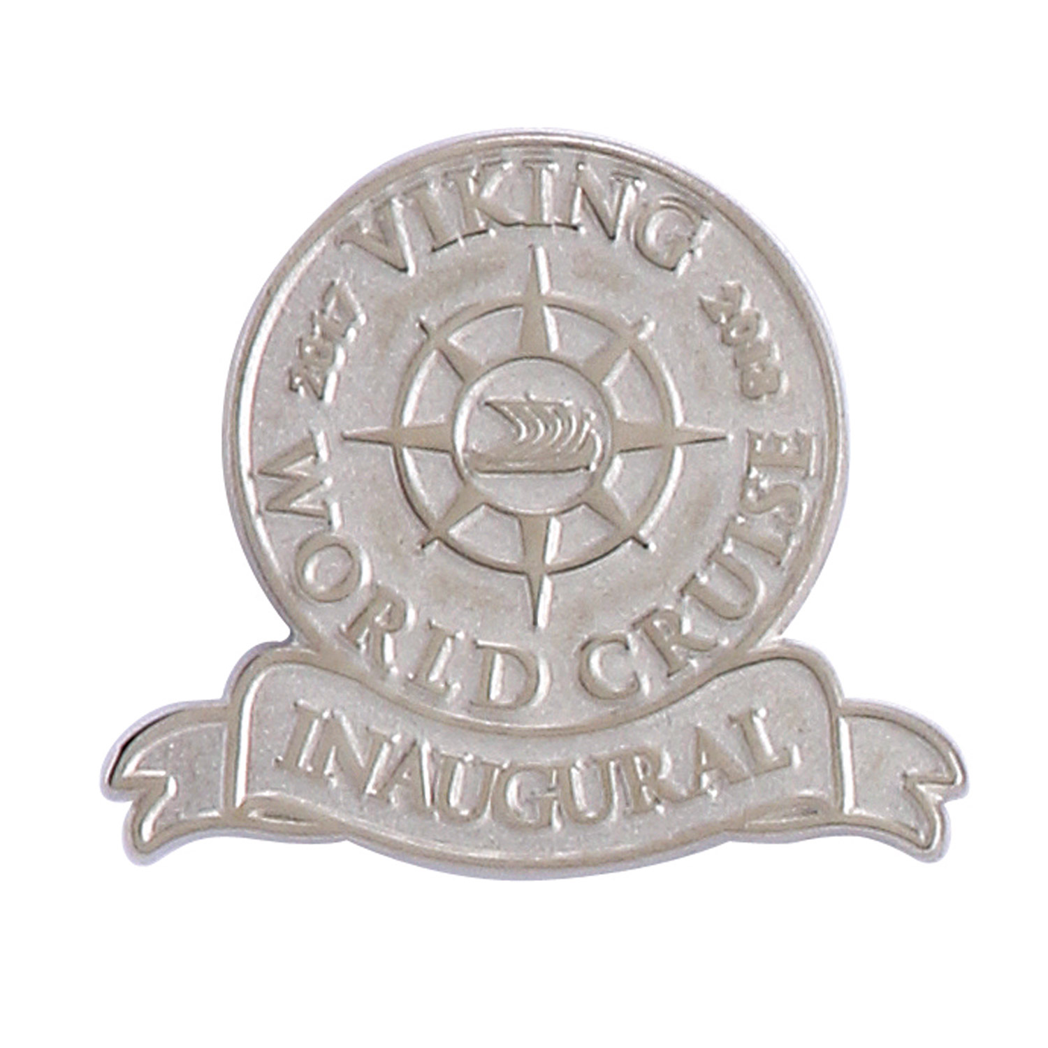 1/2" (0.5") Die Struck Sandblast Lapel Pin 1