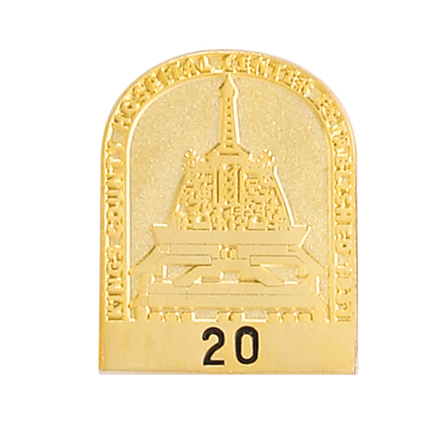 1 1/8" (1.125") Die Struck Sandblast Lapel Pin 1