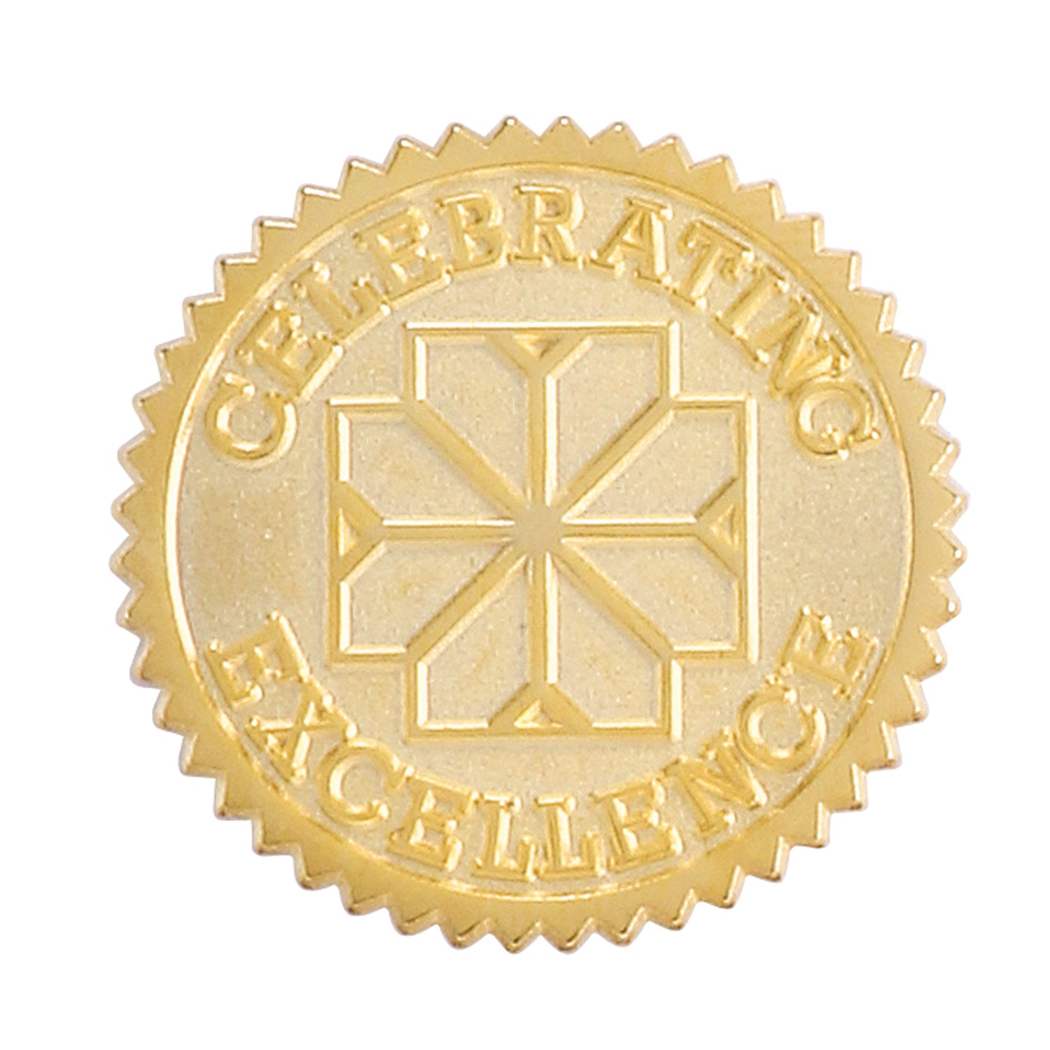 1 1/8" (1.125") Die Struck Sandblast Lapel Pin 1