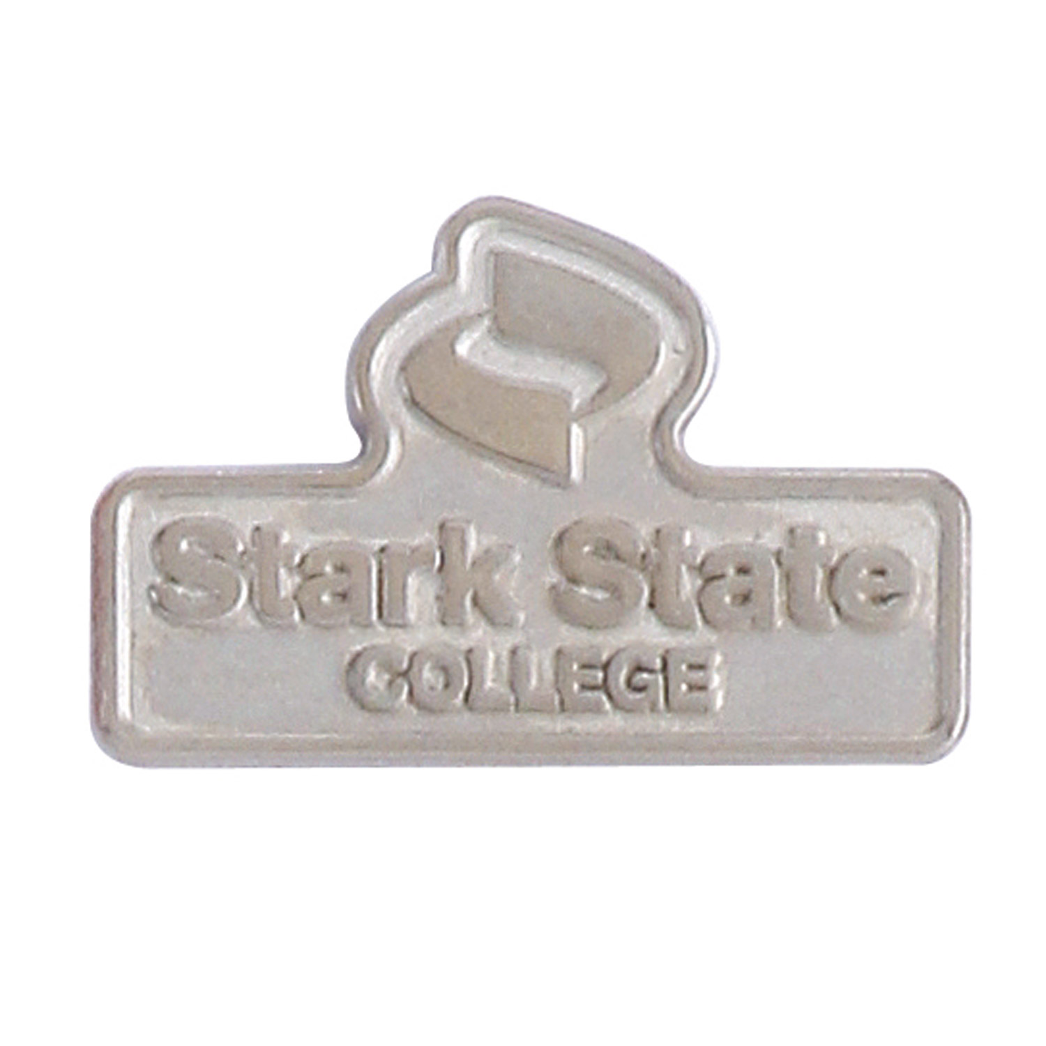 1 1/8" (1.125") Die Struck Sandblast Lapel Pin 1