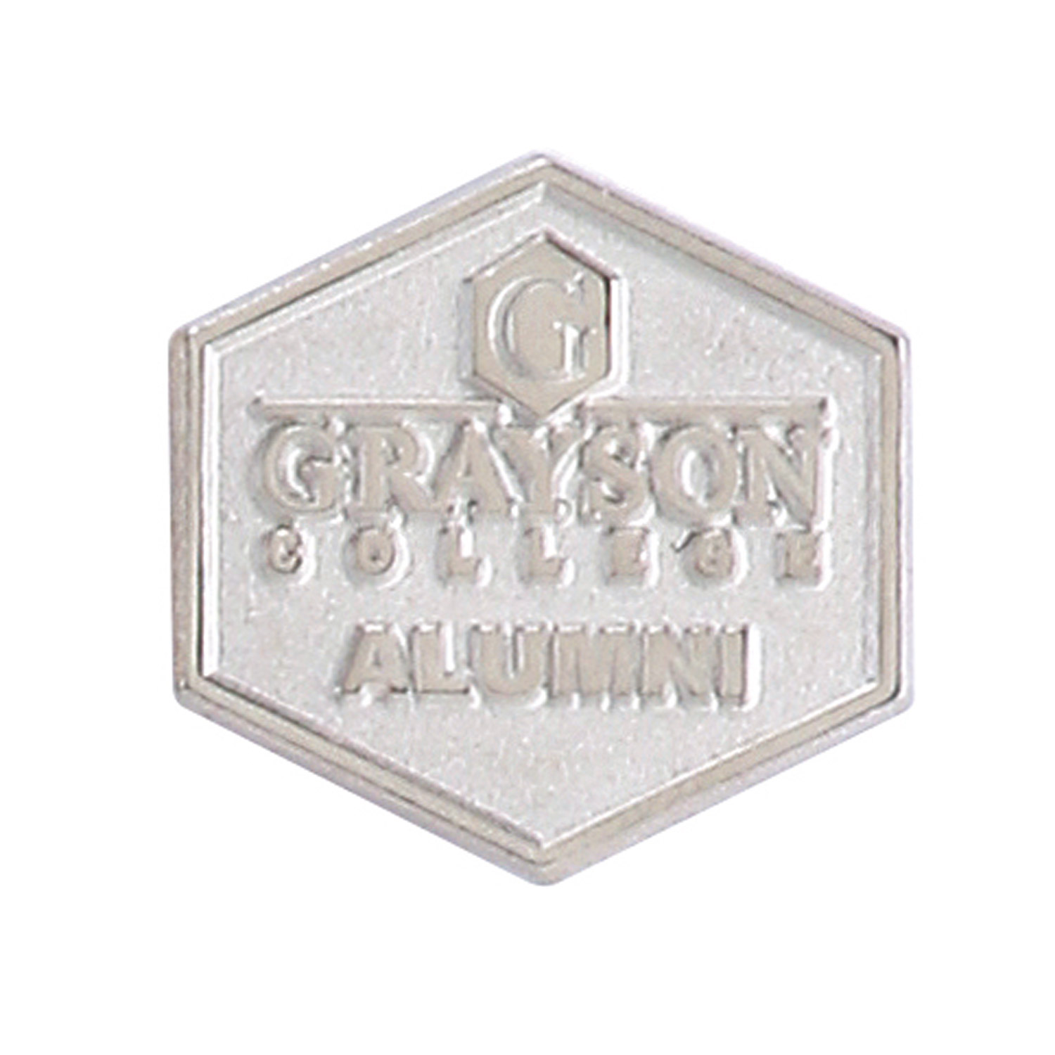 1 1/8" (1.125") Die Struck Sandblast Lapel Pin 1
