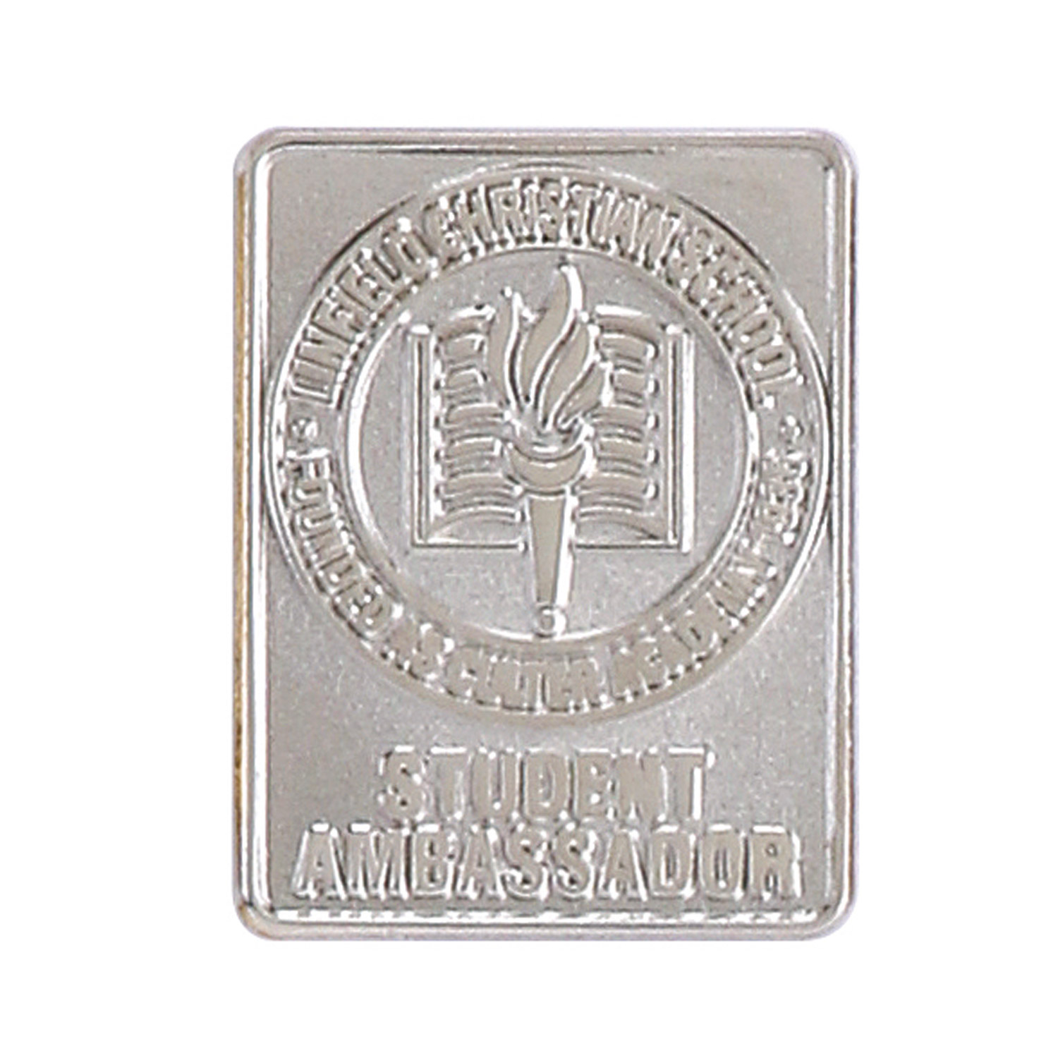 1 1/8" (1.125") Die Struck Sandblast Lapel Pin 1