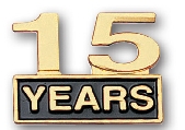 "Fifteen Years" Stock Cutout Pin 1 "Fifteen Years" Stock Cutout Pin 1