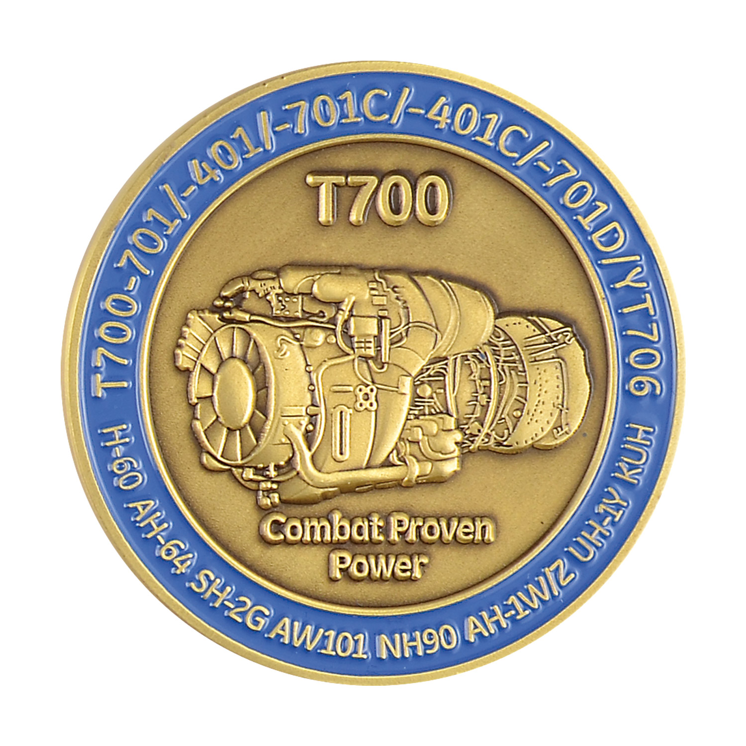 2 1/4" (2.25") Custom Challenge Coin Double Sided Struck Brass 1