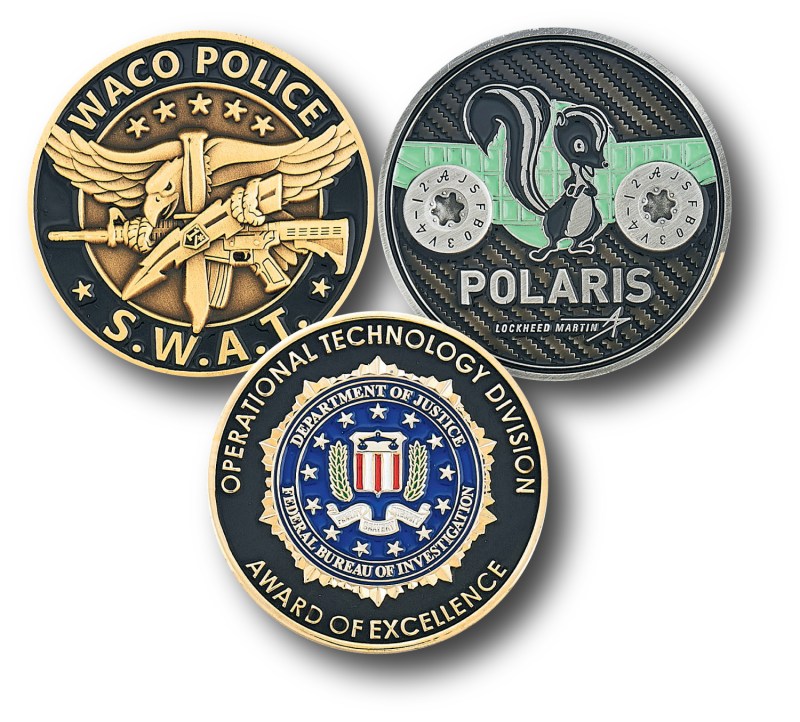 2 1/4" Custom Challenge Coin Double Sided Struck Brass 1 2 1/4" Custom Challenge Coin Double Sided Struck Brass 1