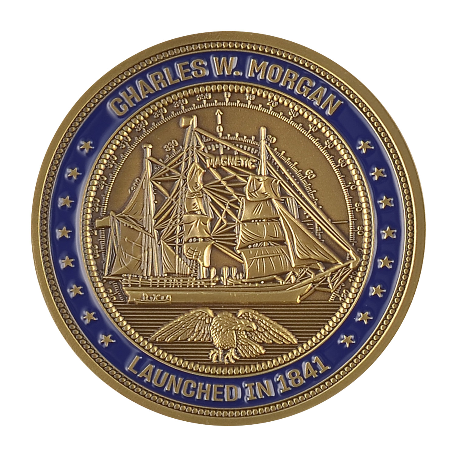 2 1/4" (2.25") Custom Challenge Coin Double Sided Struck Brass 1