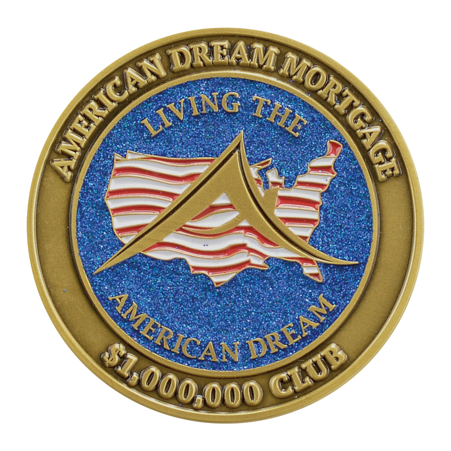 2 1/4" (2.25") Custom Challenge Coin Double Sided Struck Brass 1