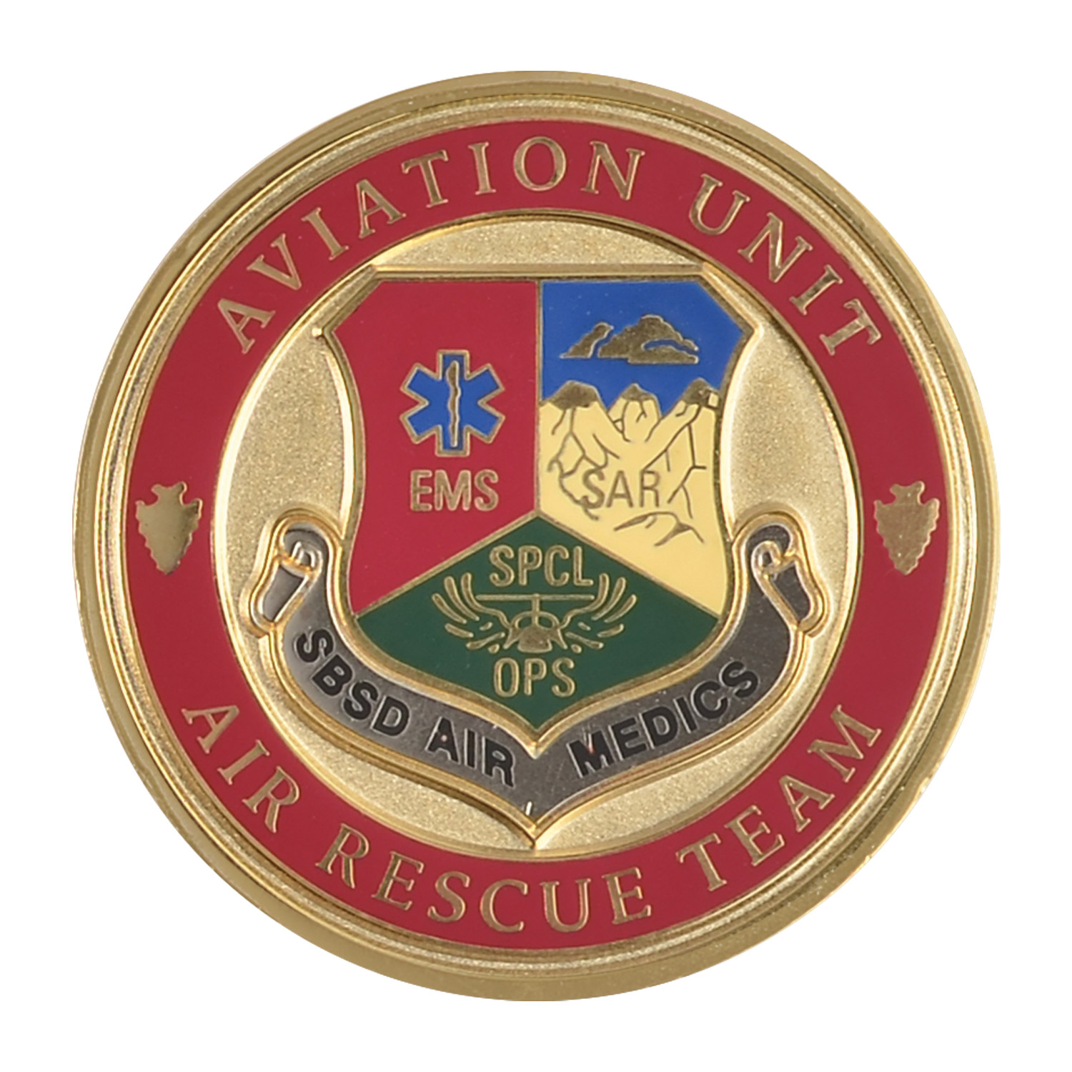 2 1/4" (2.25") Custom Challenge Coin Double Sided Struck Brass 1