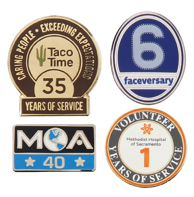 1/2" (0.5") Cloisonne Pins (Recognition/Years of Service) 1 1/2" (0.5") Cloisonne Pins (Recognition/Years of Service) 1