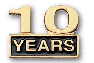 "Ten Years" Stock Cutout Pin 1 "Ten Years" Stock Cutout Pin 1