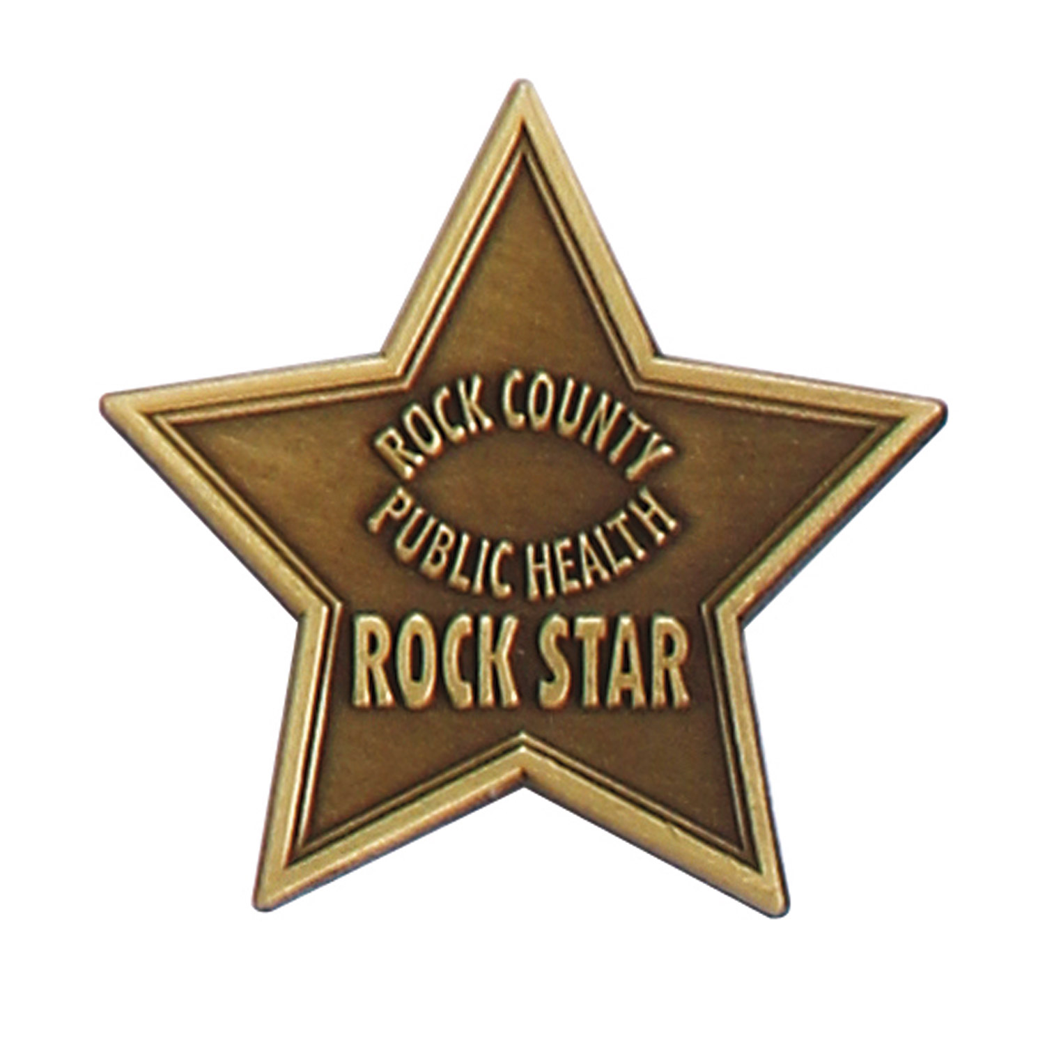 1 1/2" (1.5") Die Struck Antique Lapel Pin 1