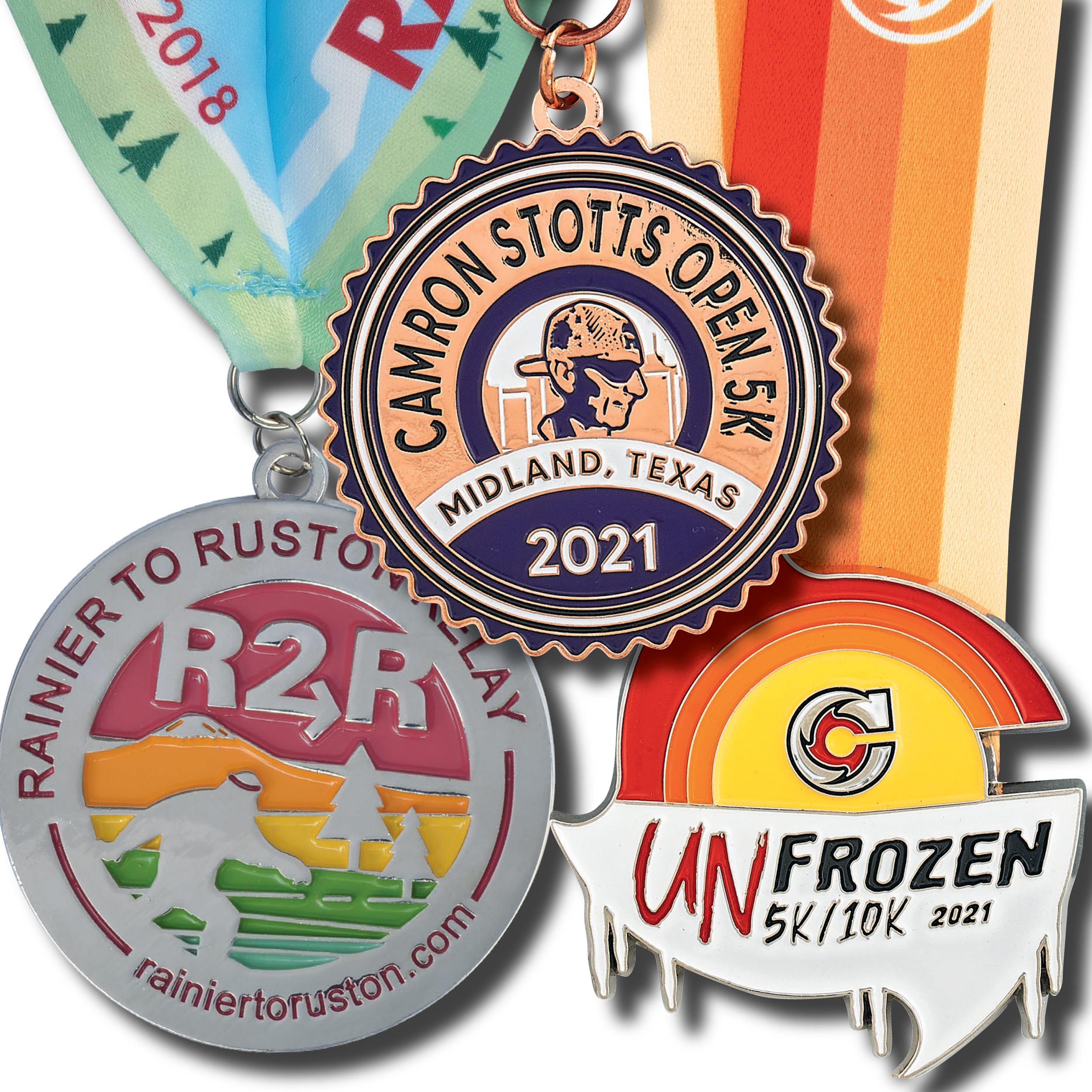 2 3/4" (2.75") Custom Struck Single Sided 2-D Medal 1