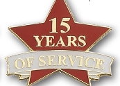 15 Years of Service Stock Pin 1 15 Years of Service Stock Pin 1