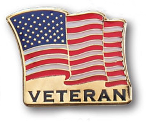 "Veteran US Flag" Stock Lapel Pin 1 "Veteran US Flag" Stock Lapel Pin 1