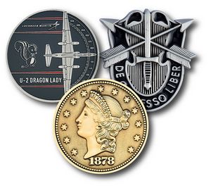 2" Custom Challenge Coin Double Sided Cast Zinc Alloy 1