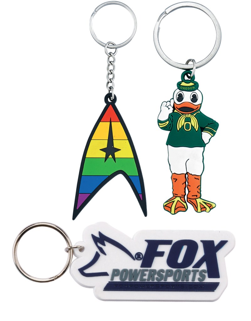 2 3/4" (2.75") PVC Key Chain 1 2 3/4" (2.75") PVC Key Chain 1