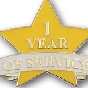 1 Year of Service Stock Pin 1 1 Year of Service Stock Pin 1