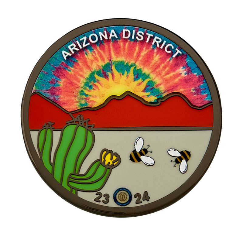 Custom Lapel Pins - 3/4" (0.75") Die Struck Iron Soft Enamel + Full Color UV Printing 1