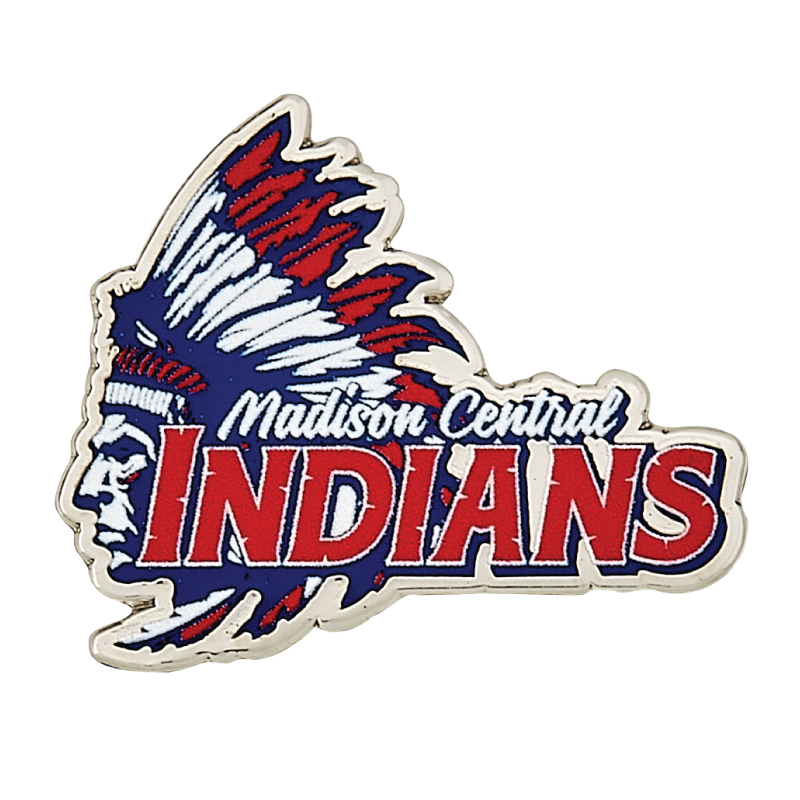 Custom Lapel Pins - 3/4" (0.75") Die Struck Iron Soft Enamel + Full Color UV Printing 1