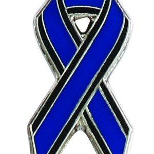 "Police Law Enforcement Support Ribbon" Stock Pin 1 "Police Law Enforcement Support Ribbon" Stock Pin 1