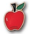 " Red Apple" Stock Pin 1 " Red Apple" Stock Pin 1