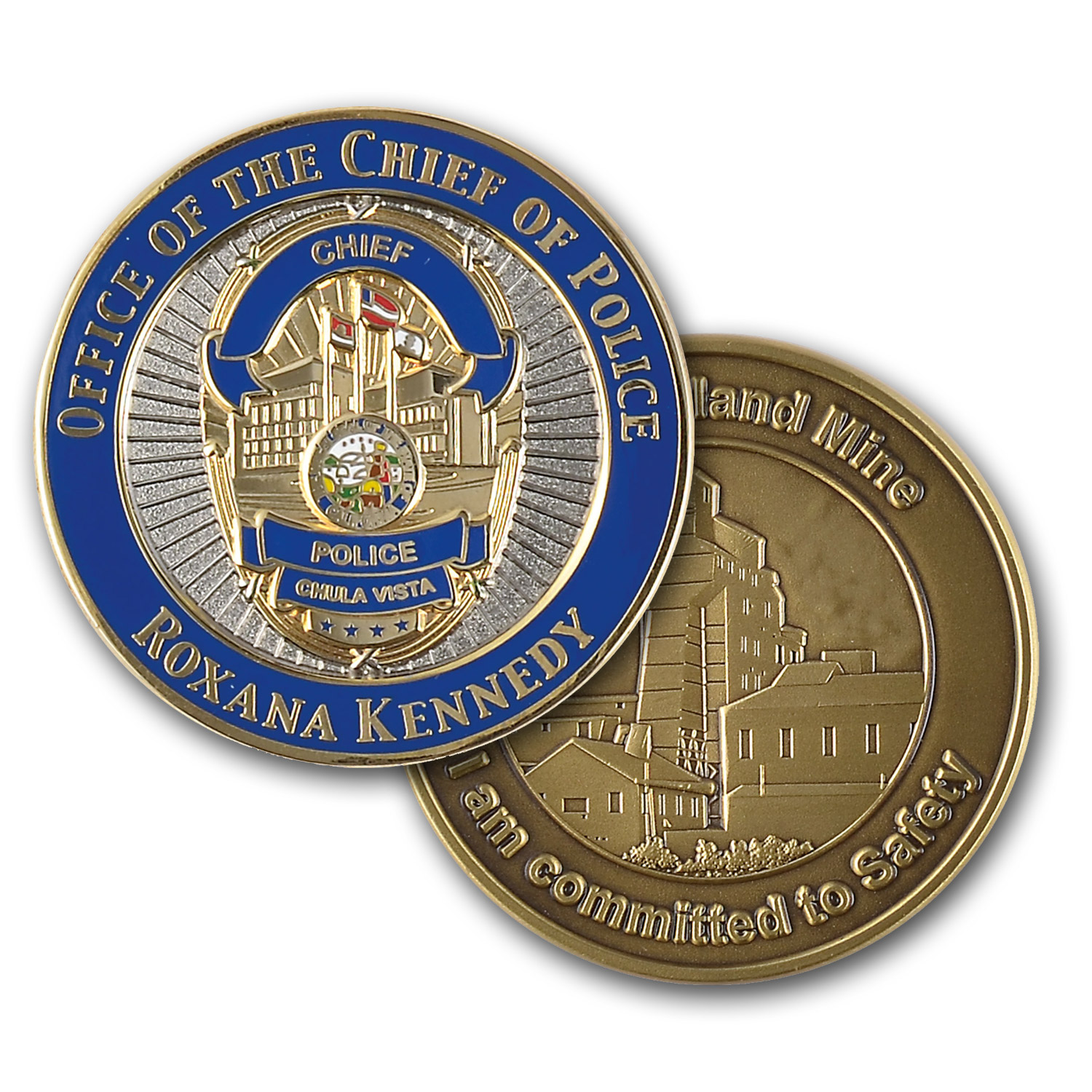 1 1/4" (1.25") Custom Challenge Coin Double Sided Struck Brass 1