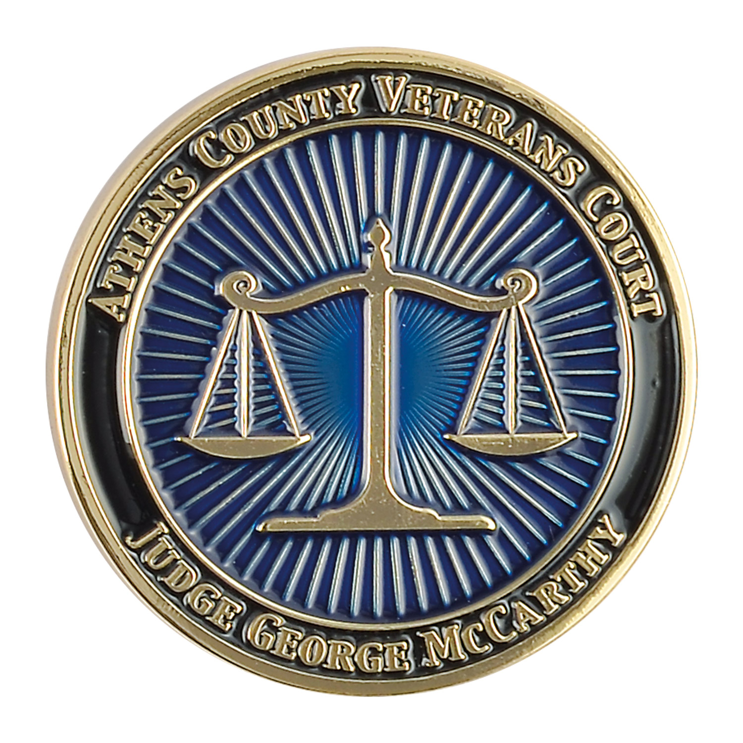 1 1/4" (1.25") Custom Challenge Coin Double Sided Struck Brass 1