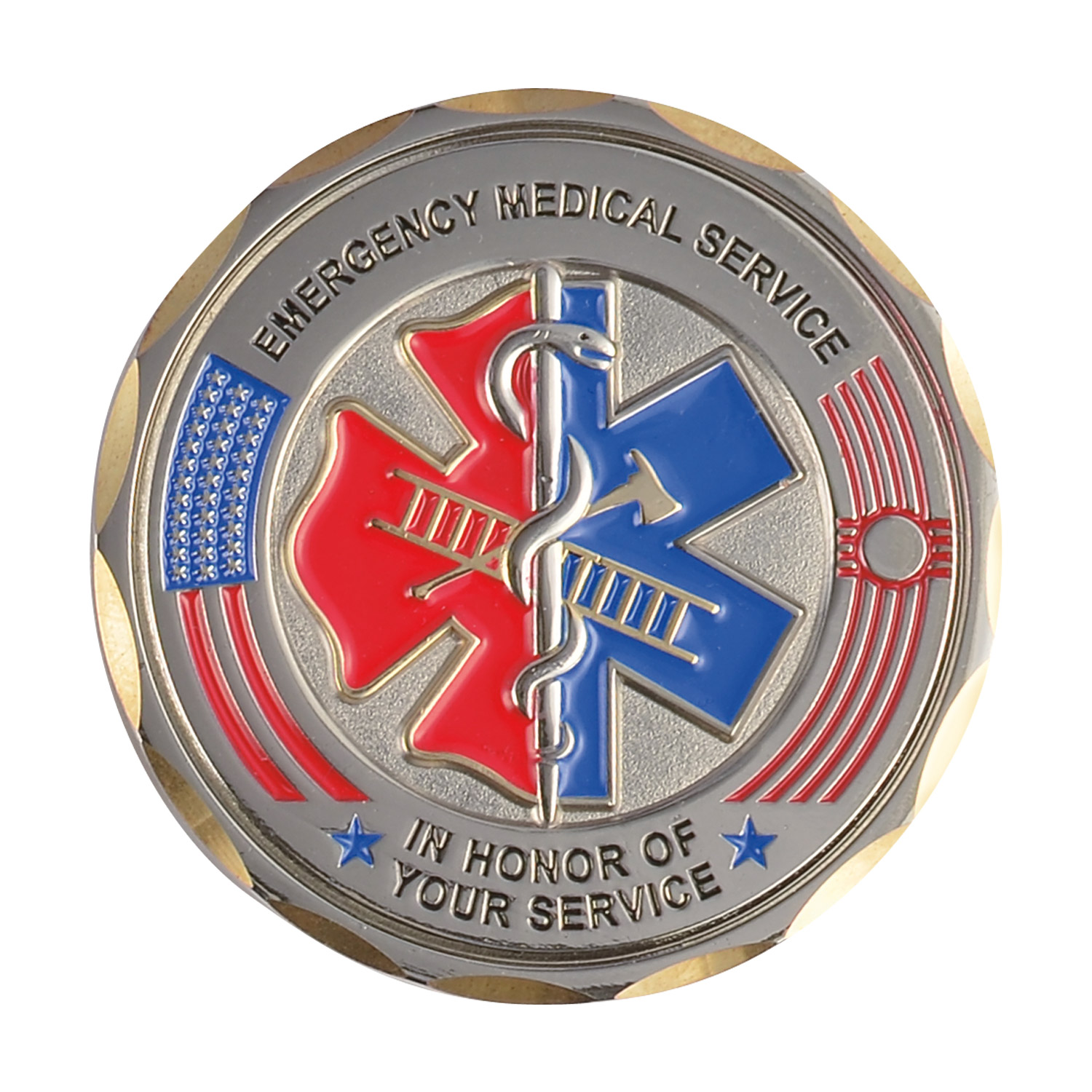 1 1/4" (1.25") Custom Challenge Coin Double Sided Struck Brass 1