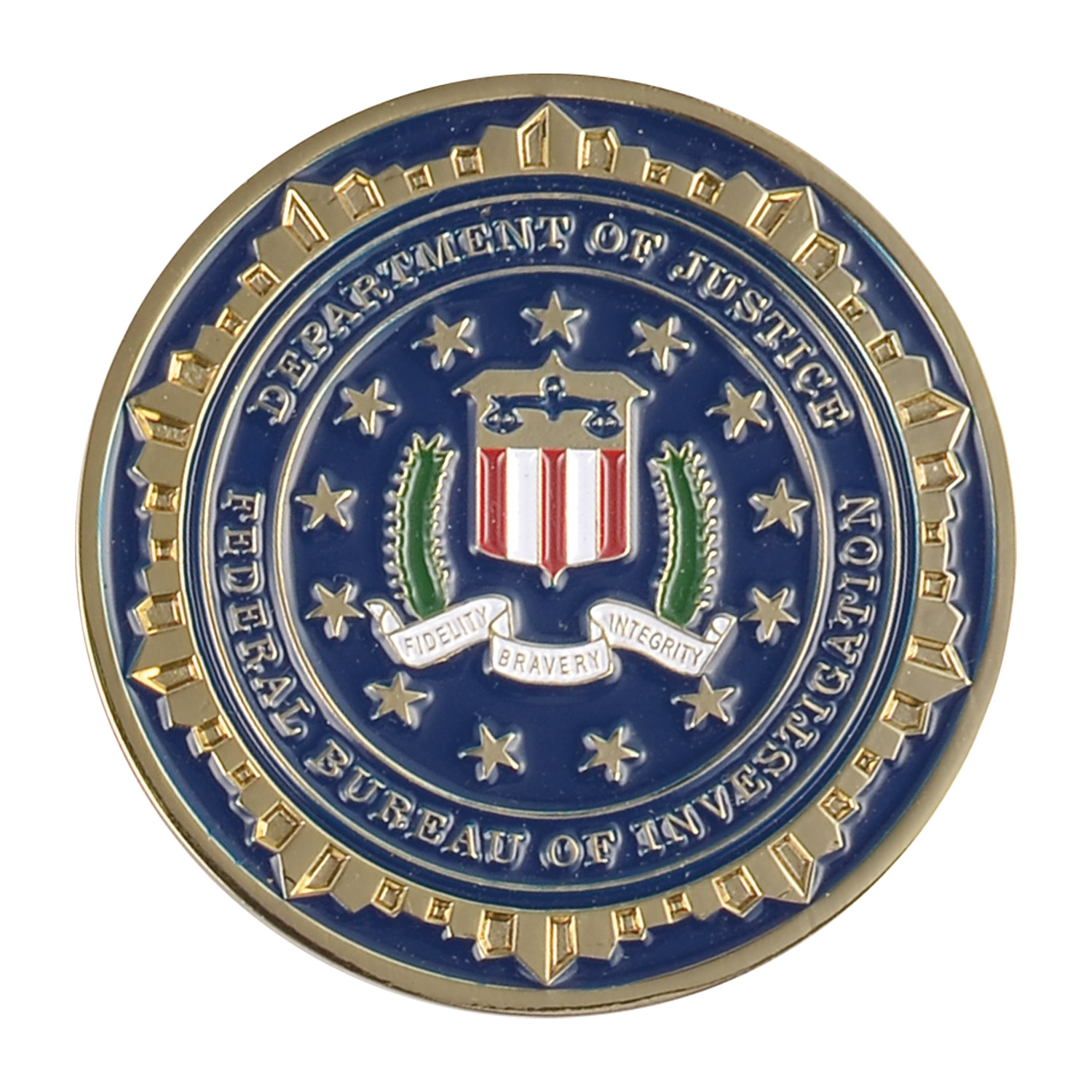 1 1/4" (1.25") Custom Challenge Coin Double Sided Struck Brass 1
