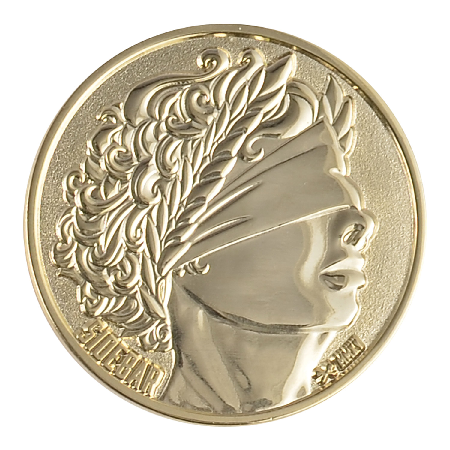 1 1/4" (1.25") Custom Challenge Coin Double Sided Struck Brass 1