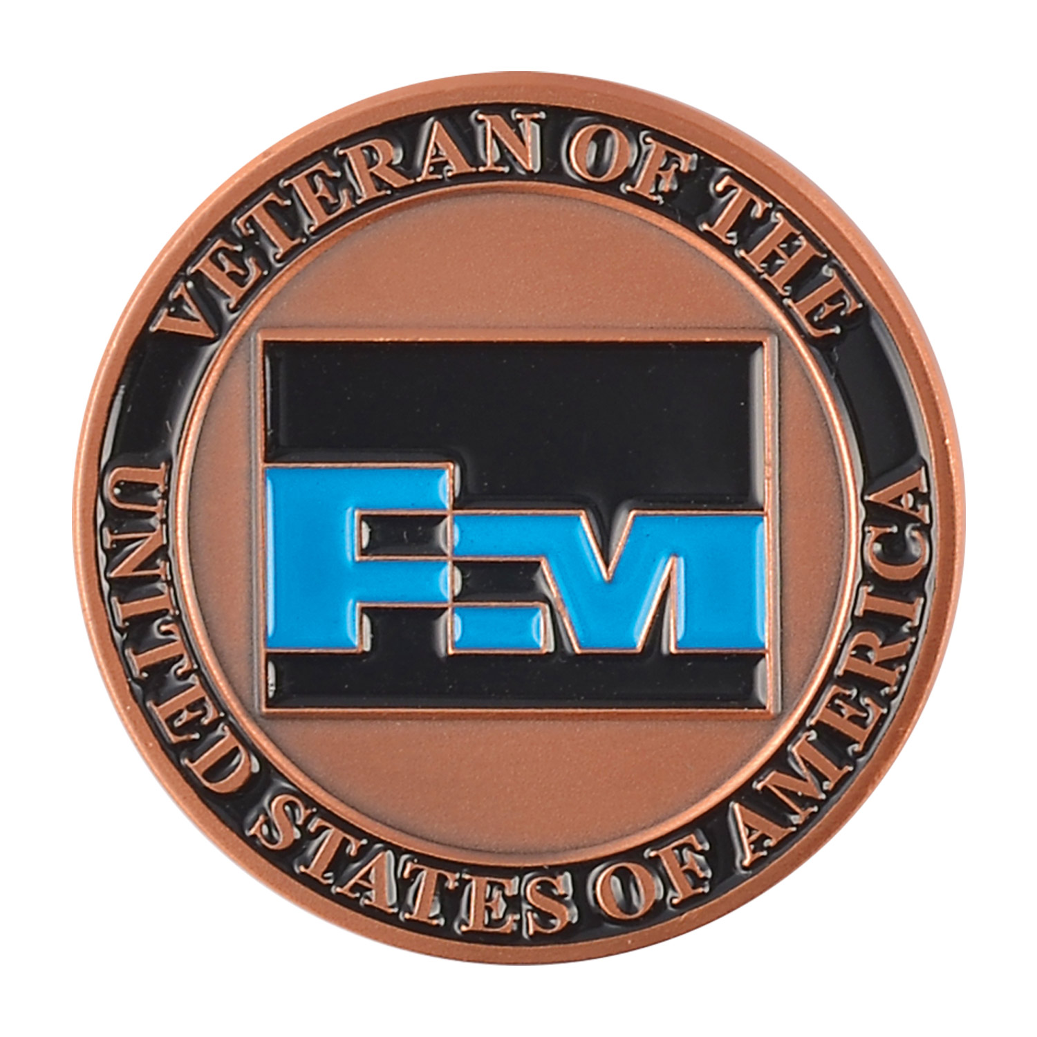1 1/4" (1.25") Custom Challenge Coin Double Sided Struck Brass 1