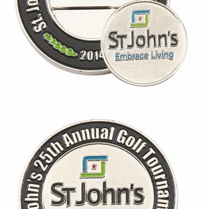 Custom Double Sided Coin w/ Golf Ball Marker 1 Custom Double Sided Coin w/ Golf Ball Marker 1