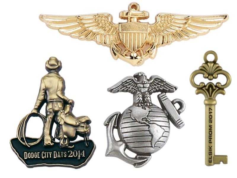 1 1/4" (1.25") 3 D Antique Cast Lead-Free Lapel Pin 1 1 1/4" (1.25") 3 D Antique Cast Lead-Free Lapel Pin 1