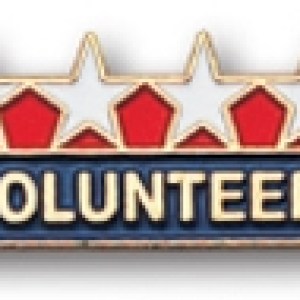 Stock Four Star Volunteer Pin 1 Stock Four Star Volunteer Pin 1