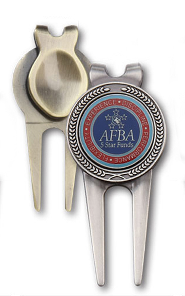 3" Divot Tool w/ 1" Ball Marker (Style #2) 1