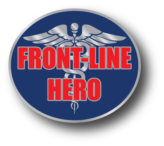 Stock COVID-19 Front-Line Hero Lapel Pins 1