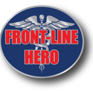 Stock COVID-19 Front-Line Hero Lapel Pins 1 Stock COVID-19 Front-Line Hero Lapel Pins 1