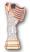 "Statue of Liberty w/ American Flag" Stock Pin 1 "Statue of Liberty w/ American Flag" Stock Pin 1