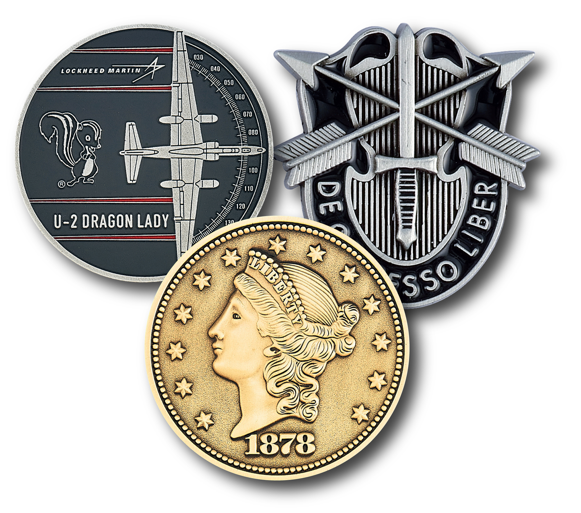 2 3/4" (2.75") Custom Challenge Coin Double Sided Cast Zinc Alloy 1