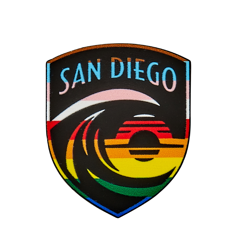 Custom Lapel Pins - 1 1/2" (1.5") Die Struck Iron Soft Enamel + Full Color UV Printing 1