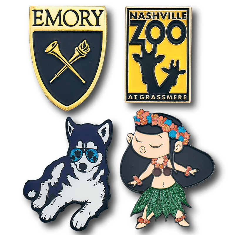 Custom Lapel Pins - 1 1/2" (1.5") Die Struck Soft Enamel 1 Custom Lapel Pins - 1 1/2" (1.5") Die Struck Soft Enamel 1