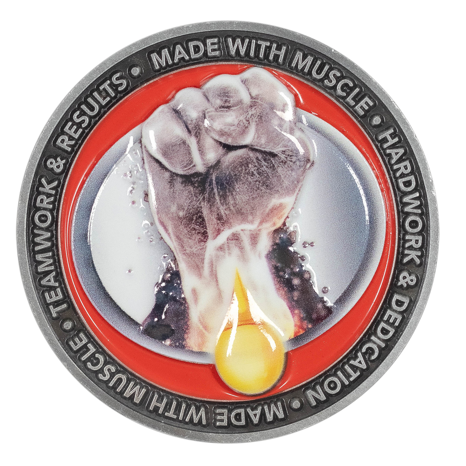 2" UV Print Custom Challenge Coin Double Sided Struck Brass 1