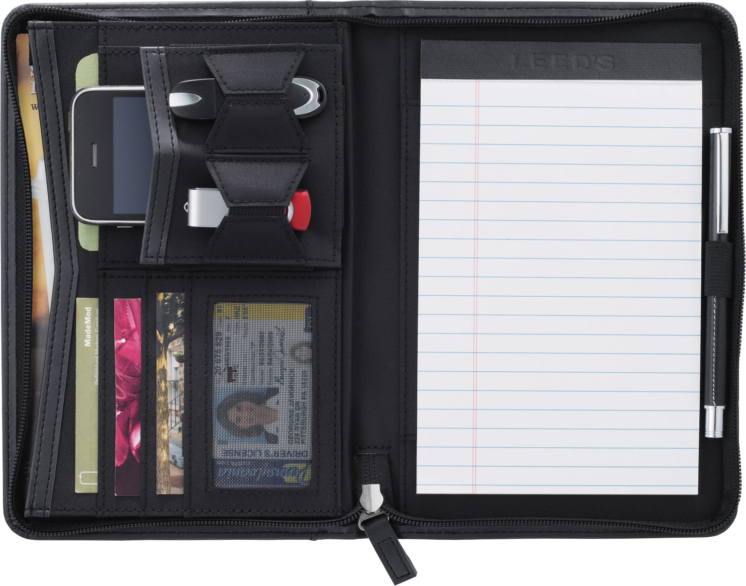 Pedova™ Jr. Zippered Padfolio with FSC® Mix Paper 1