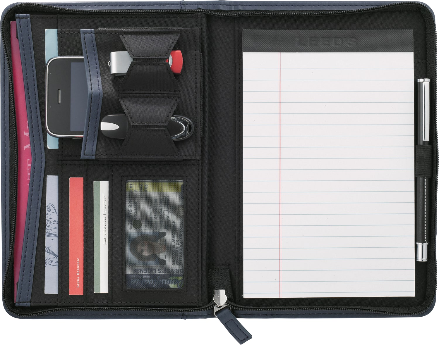 Pedova™ Jr. Zippered Padfolio with FSC® Mix Paper 1