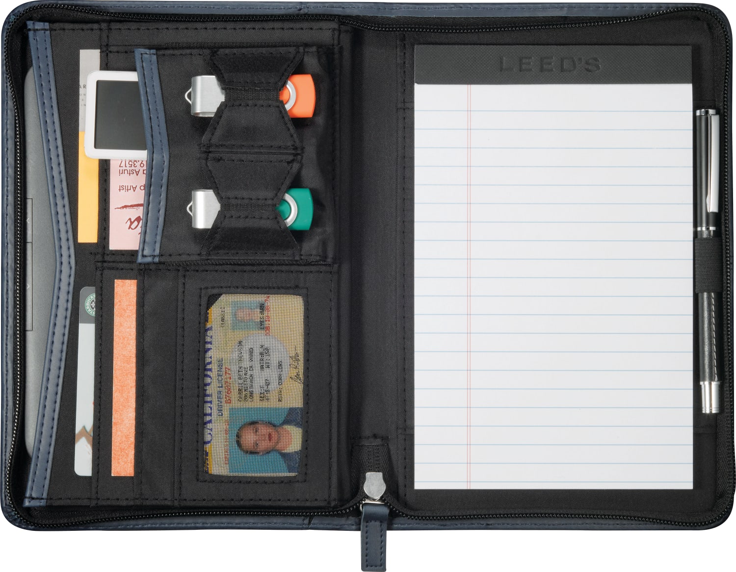 Pedova™ Jr. Zippered Padfolio with FSC® Mix Paper 1