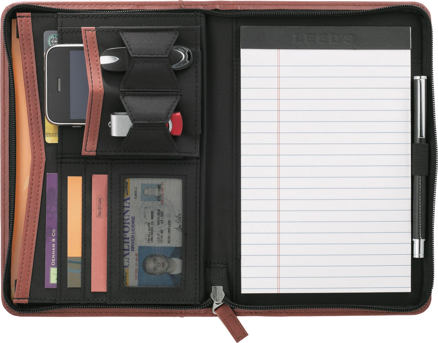 Pedova™ Jr. Zippered Padfolio with FSC® Mix Paper 1